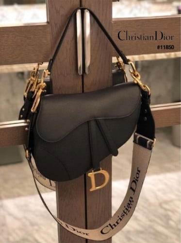 🔆[DIOR] 크리스찬 디올 DIOR 올 블랙 ALL BLACK 새들 DIOR 숄더 스트랩 크로스백 🔆