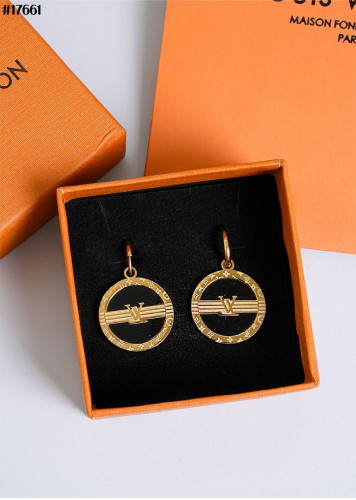 🔆 [LOUIS VUITTON] 루이비통 LV 써클 블랙 골드 이어링 🔆