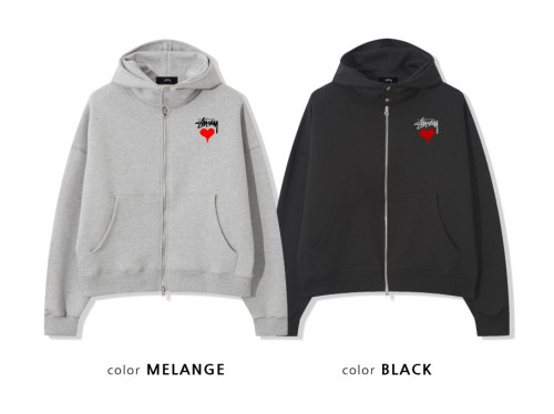 SY 크롭 하이넥 후드 집업