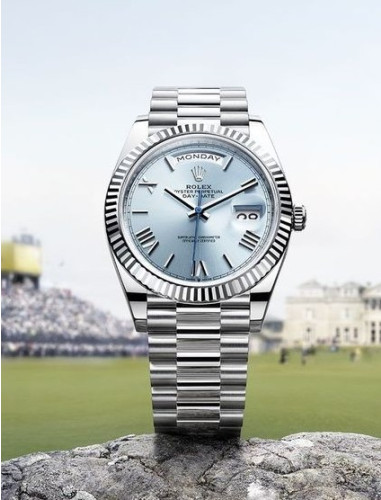 로렉* 데이데이트 아이스블루다이얼