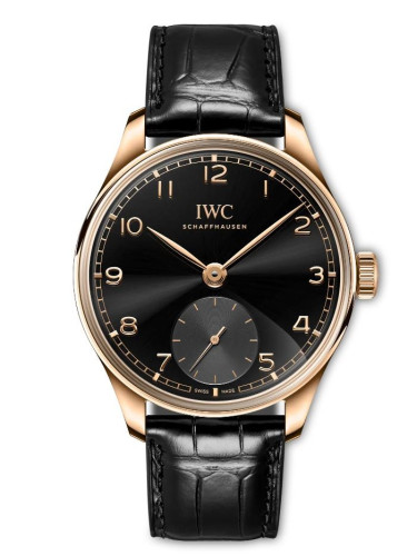 IW* 포르투기저 샤프하우젠 핸드와인드 블랙다이얼 골드