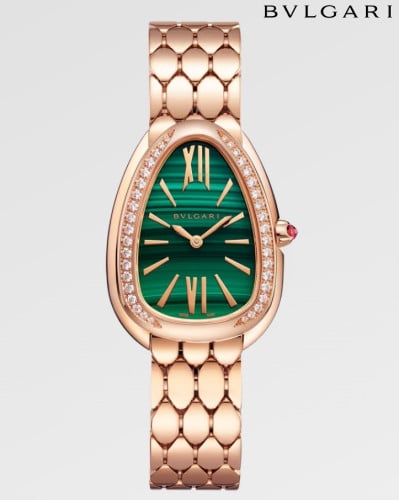 불가* 세르펜티 세두토리 워치 로즈골드 그린다이얼 다이아