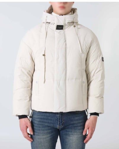 #돌체앤가바나 [ D & G ] 실버 사각패치 덕다운 후드 패딩 자켓 입고💢 #남성상의 #패딩자켓