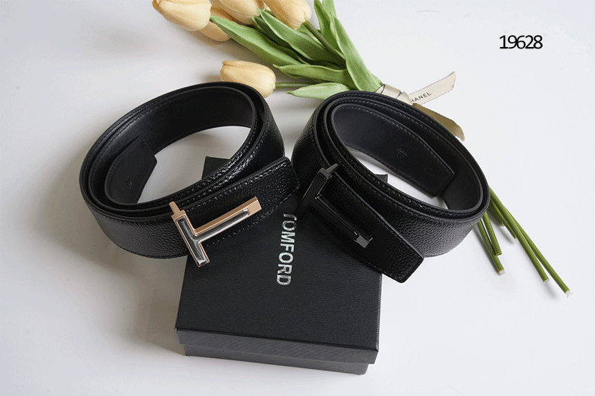 🔆 [TOM FORD] 톰포드 T 버클 페블 레더 벨트 🔆