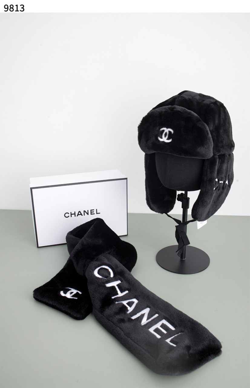 #샤넬 [Chanel] 시어링 트래퍼 햇 & 머플러 세트 신상입고💢 #머플러 #모자  #9813