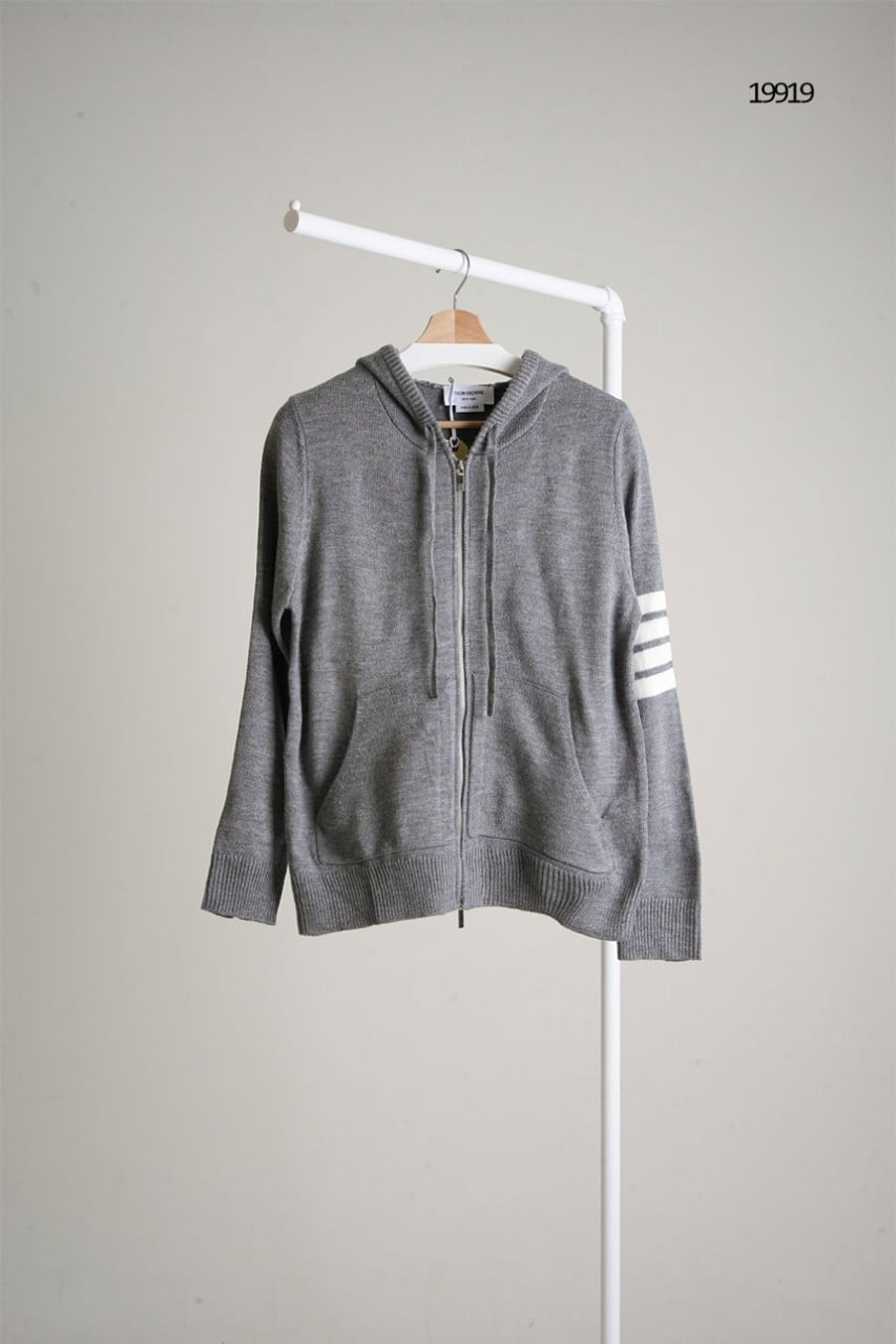 🔆 [THOM BROWNE] 톰브라운 4바 보트 자가드 풀집업 가디건🔆