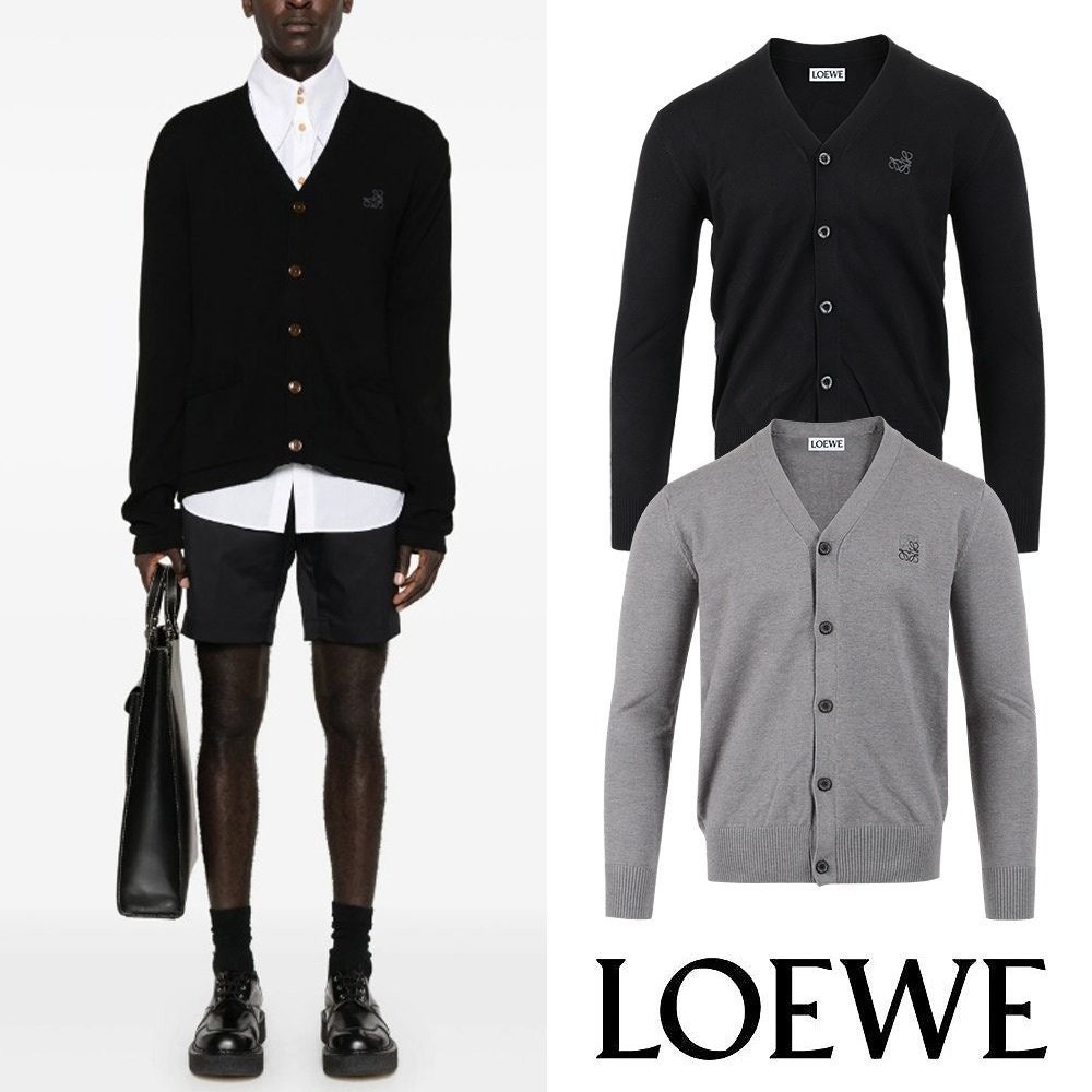 💕 로** 신상 아나그램 자수 울 가디건