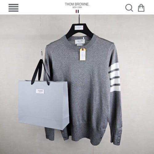 💕 톰* 캐시미어 사선 니트 신상 그레이