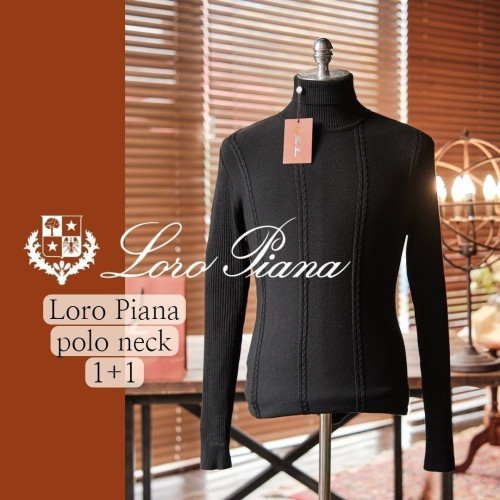 💕 [특가] 로* 피아나 최고급 캐시미어 올드머니 클레식 목폴라 터틀넥 1+1