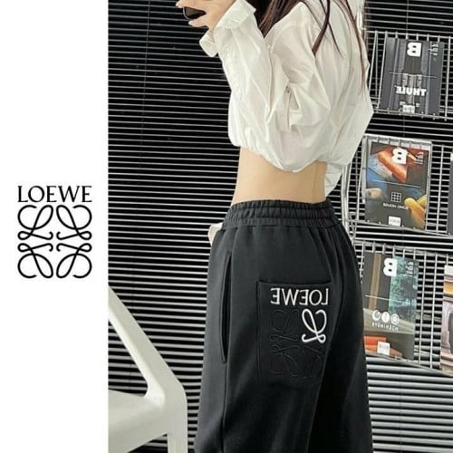 💕 로** 아나그램 자수 스웻 팬츠(기모)