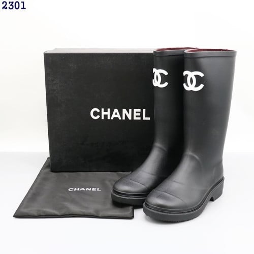 👹샤넬 CC로고 레인부츠👹