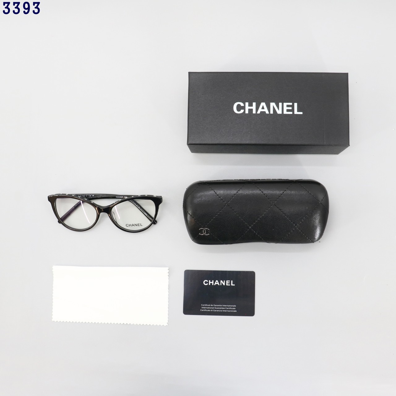 👹샤넬 캣아이 탑로고 뿔테 안경👹