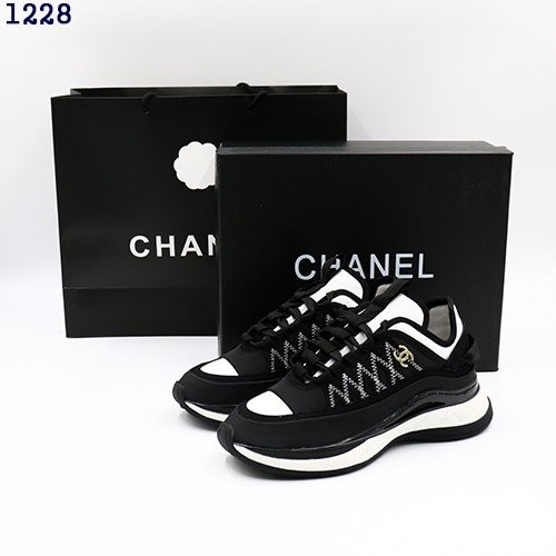 👹샤넬 믹스드 파이버 스니커즈 (블랙)👹