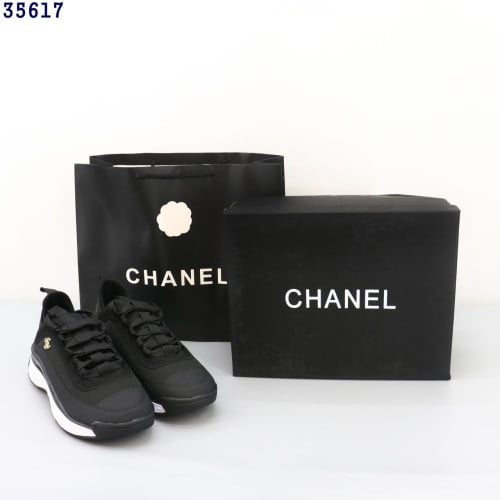 👹샤넬 믹스드 파이버 블랙 스니커즈👹