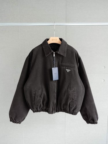 •프라* 25 플레이트 데님 패딩 자켓 - 수입