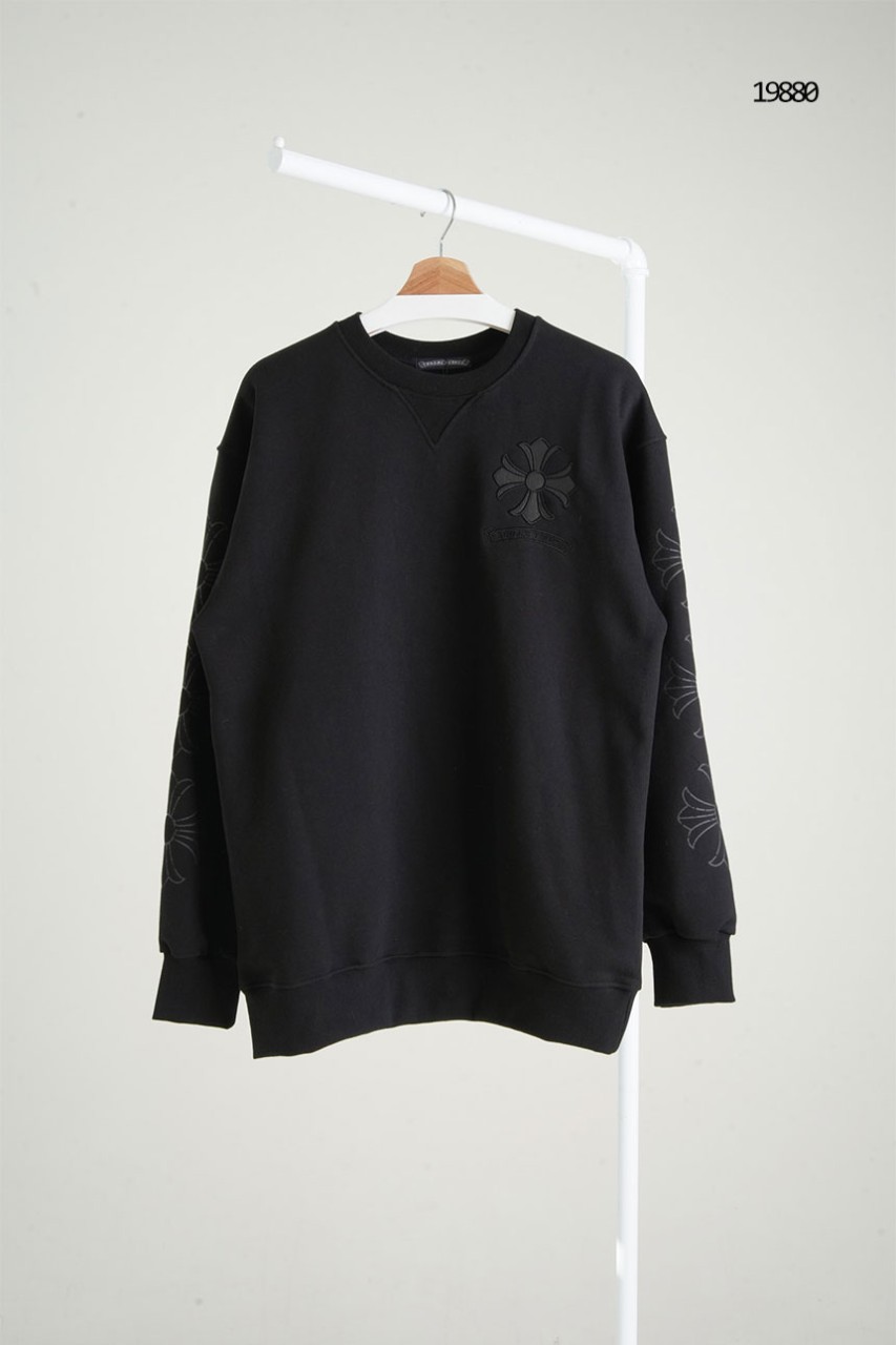 🔆 [Chrome Hearts] 크롬하츠 크로스 자수로고 크루넥 맨투맨 🔆