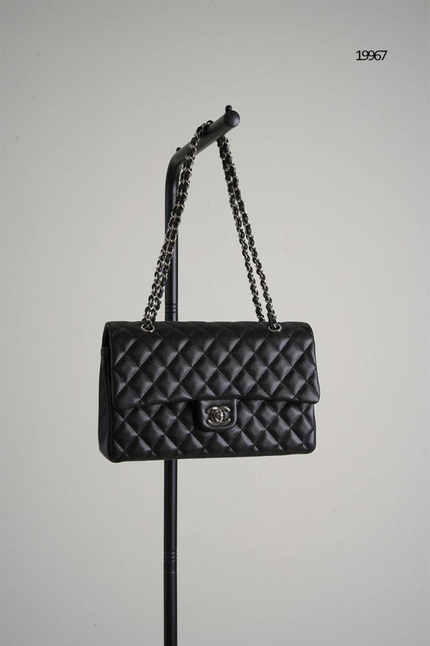 🔆 [CHANEL] 샤넬 클래식 플랩백 캐비어 블랙 은장 🔆