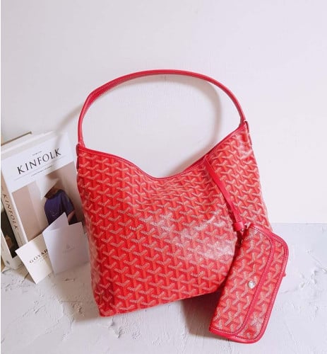 💕 고** 고급 보헴 호보백 레드