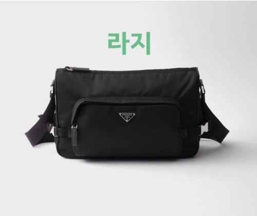 💕 프** 라지 리나일론 및 사피아노 가죽 숄더백