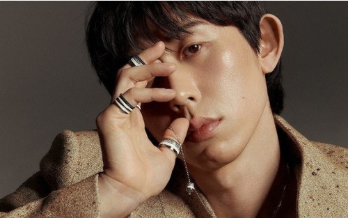 💕 부** 콰트로 더블화이트 에디션 링 펜던트 목걸이✔수입최고급