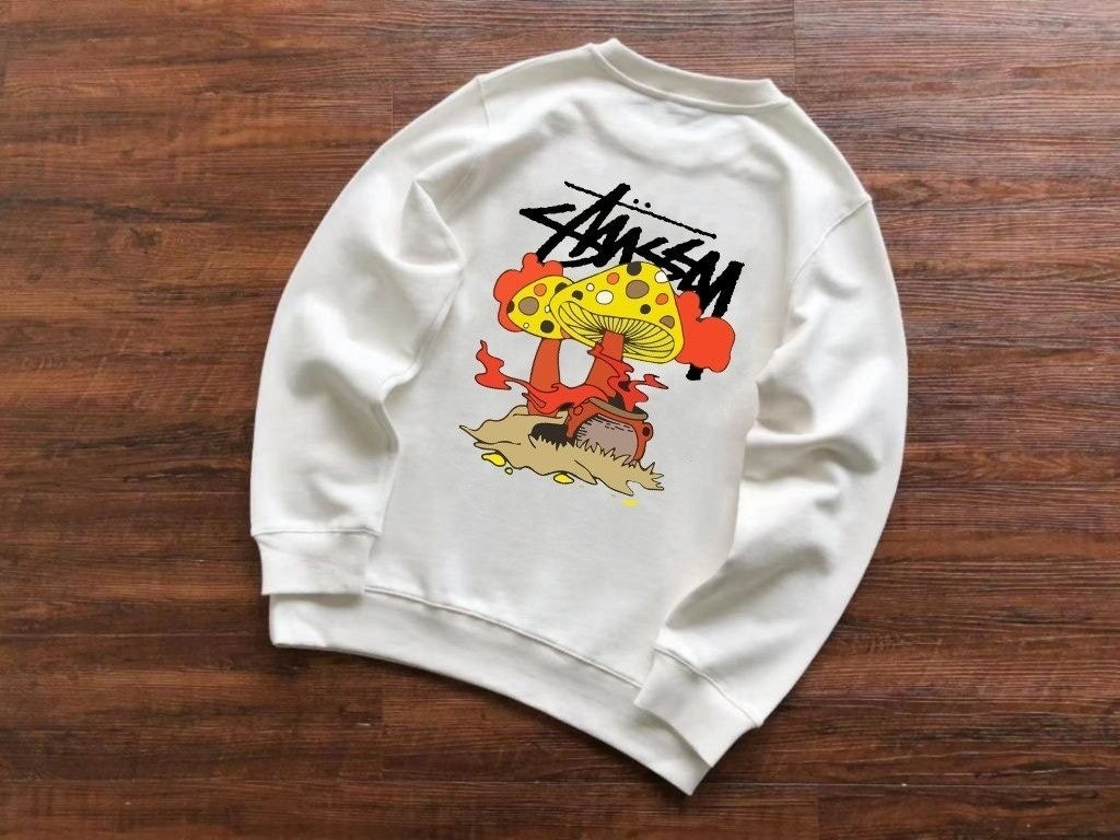 💕 스** 버섯 그래픽 로고 맨투맨