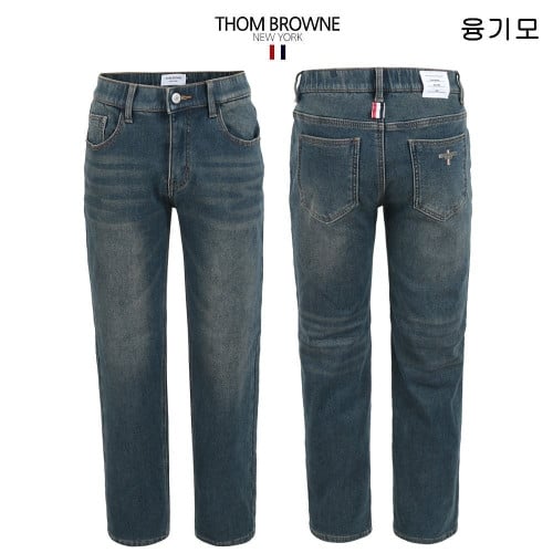 💕 톰* 융기모 틴워싱 히든밴딩 일자팬츠