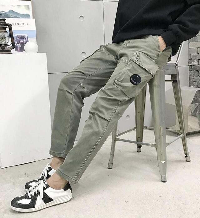 💕 C* 컴퍼니 기모 절개 카고 밴딩 팬츠