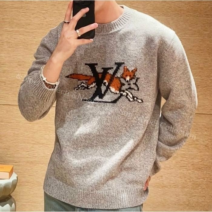 💕 루* 청키 울 캐시미어 크루넥 니트