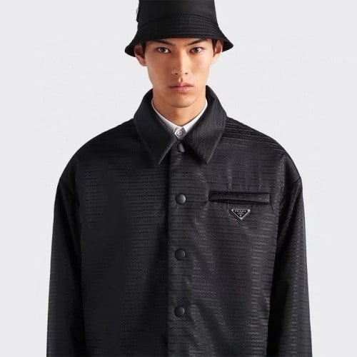 💕 프** 리나일론 플레이트 패딩 셔츠 자켓 - 수입