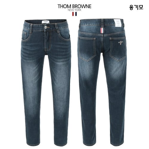 💕 톰* 융기모 진청 스판 워싱 데님