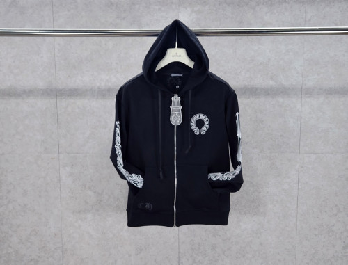 2025 크*** ChromeHearts 플로럴 홀스슈 후드집업 입고~