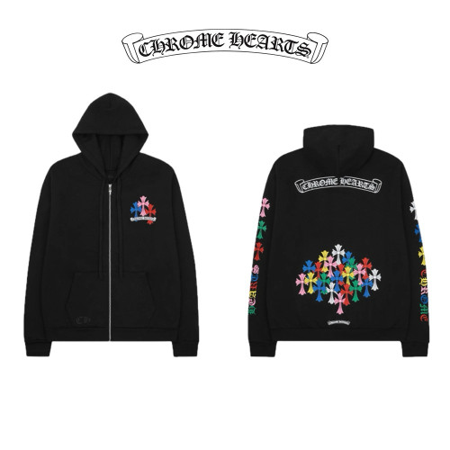 재입고!! 크*하* 멀티 컬러 크로스 후드집업(블랙)