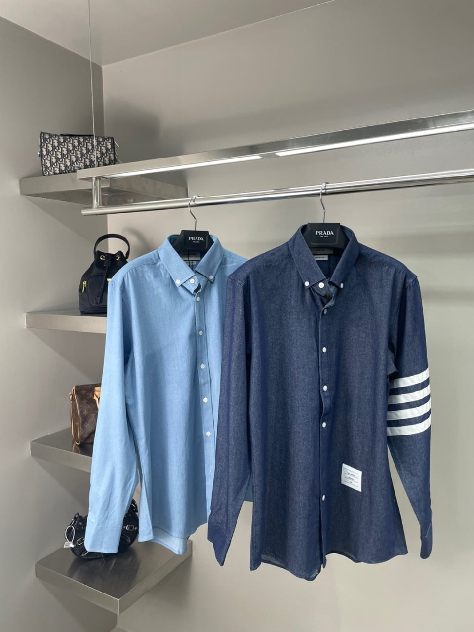 #톰브라운 샴브레이 옥스퍼드 셔츠