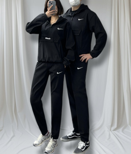 <나이키 스판합포 반집업 후드 아노락 세트>