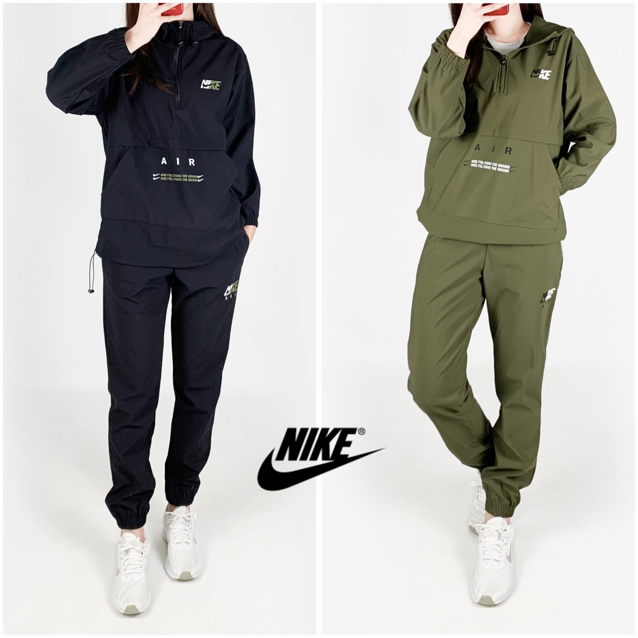 <나이키 반집업 벤추리 본딩 세트>