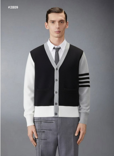 🍀 [THOM BROWNE] 톰브라운 셔틀랜드 4바 브이넥 가디건 🍀