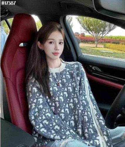 🍀 [DIOR] 크리스찬 디올 사이드 지퍼 오블리크 자카드 니트 풀오버 🍀