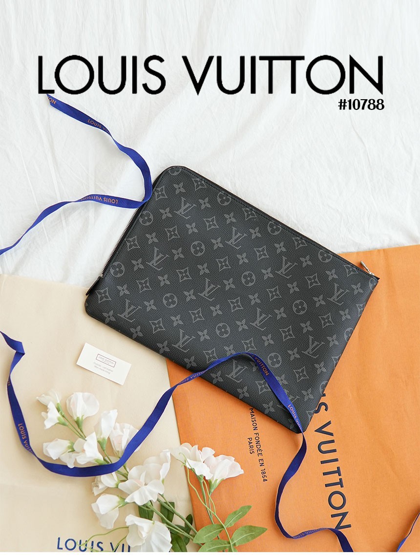 🔆 [Louis Vuitton] 루이비통 모노그램 클러치 블랙 재입고 🔆