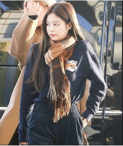 🍀 [MAISON KITSUNE] 메종키츠네 남여공용 빅 폭스헤드 태극기 한정판 자수 로고 라운드 맨투맨 티셔츠 🍀