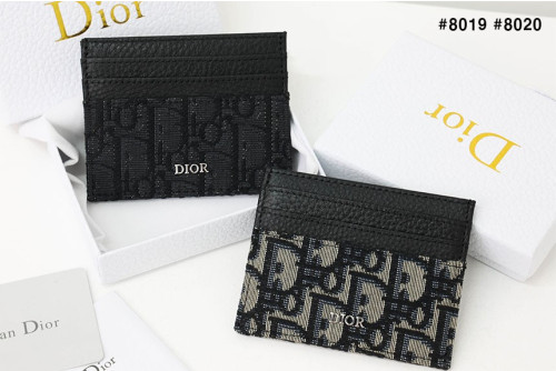 🍀 [DIOR] 디올 수입 오블리크 자카드 그레인 카프레더 카드 지갑 🍀