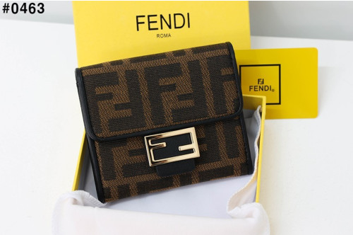 🍀 [FENDI] 팬디 FF 패브릭 플랩 반지갑 🍀