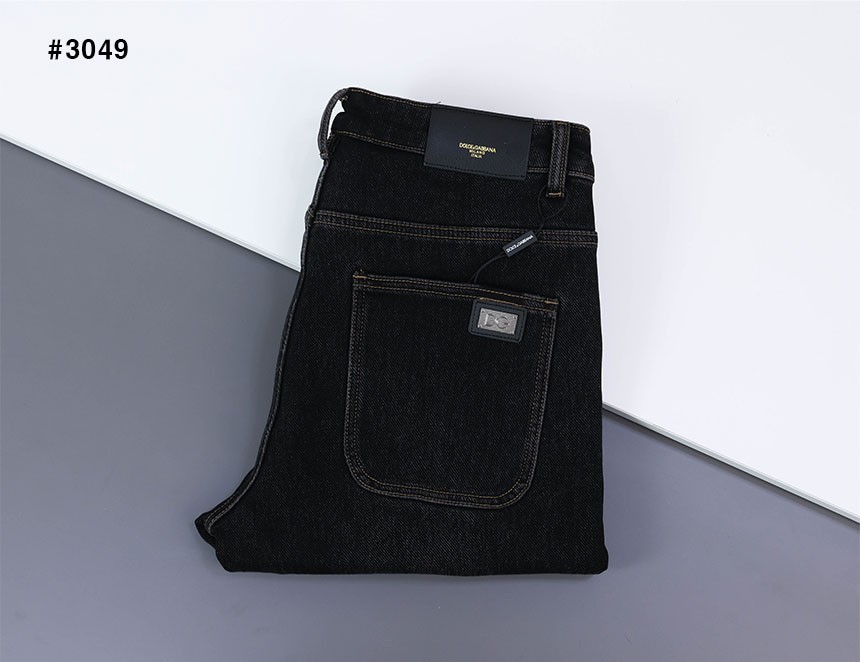 🍀 [DOLCE&GABBANA] 돌체앤가바나 DG 스틸로고 라인 기모 데님 팬츠🍀