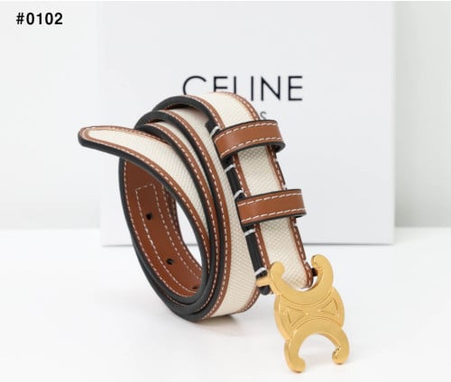 🍀 [CELINE] 셀린느 미디엄 트리옹프 캔버스 벨트 🍀