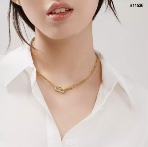 🍀 [TIFFANY & CO] 티파니앤코 링크 펜던트 네크리스 로즈골드 목걸이 🍀