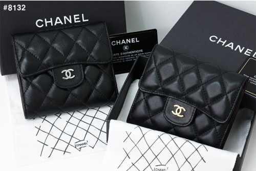 🍀 [CHANEL] 샤넬  클래식 스몰 플랩 램스킨 반지갑 🍀