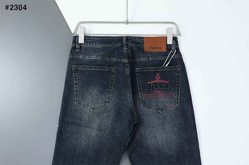 🍀 [PRADA] 프라다 레드 로고 데님진 🍀