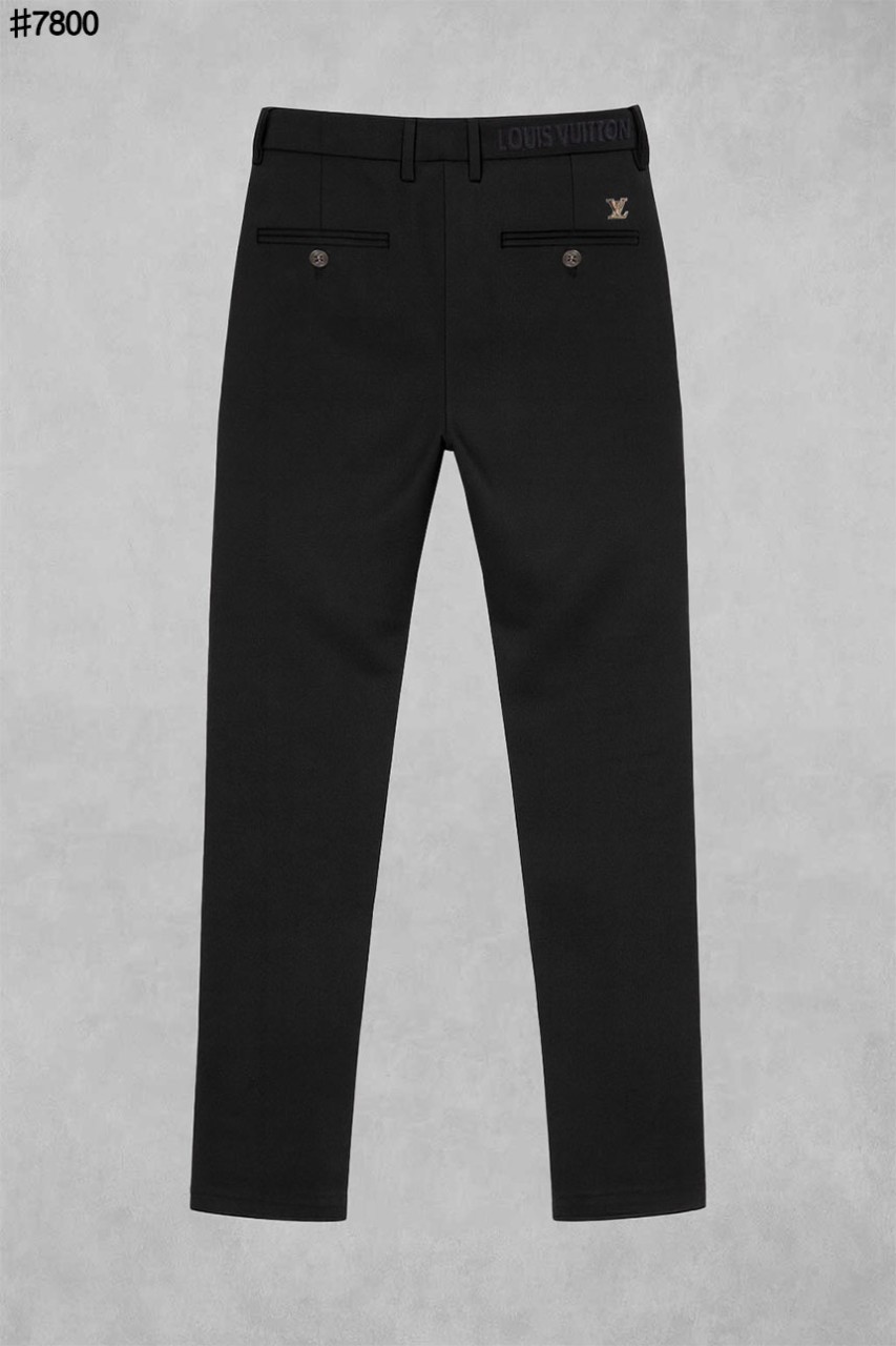 🍀 [LOUIS VUITTON] 루이비통 LV 스틸 로고 베이직 일자핏 코튼 팬츠 🍀