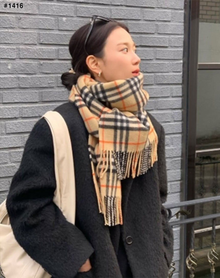 🍀 [BURBERRY] 버버리 빈티지 체크 케시미어 머플러 🍀