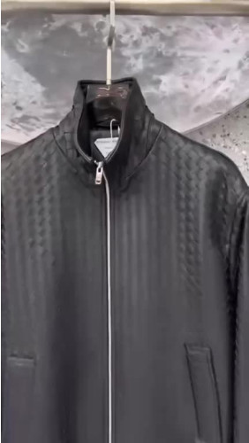 보테가베네타-BOTTEGA VENETA< 인트레치아토 가죽 블루종