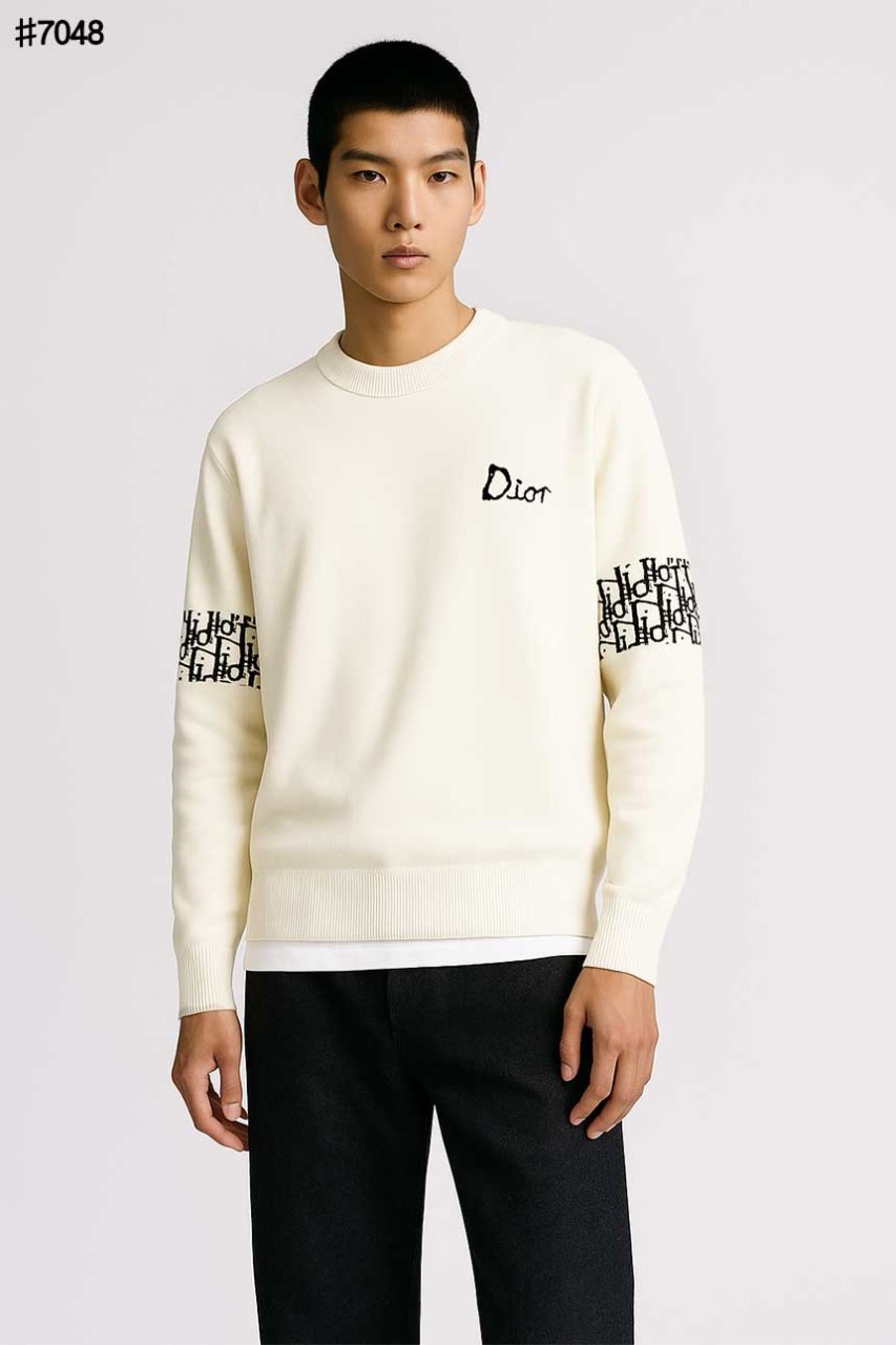 🍀 [DIOR] 크리스찬 디올 오블리크 자카드 밴드 울 블렌드 니트 풀오버 🍀